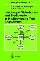 Landscape disturbance and biodiversity in Mediterranean-type ecosystems /