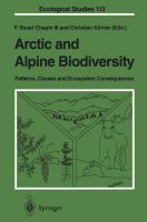 Arctic and alpine biodiversity : patterns, causes, and ecosystem consequences /