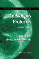 Arabidopsis protocols /