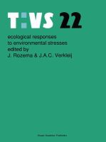 Ecological responses to environmental stresses /