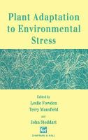 Plant adaptation to environmental stress /