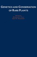 Genetics and conservation of rare plants /