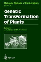Genetic transformation of plants /