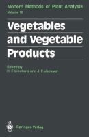 Vegetables and vegetable products /