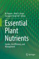 Essential plant nutrients : uptake, use efficiency, and management /