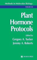 Plant hormone protocols /