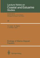 Ecology of marine deposit feeders /