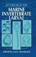 Ecology of marine invertebrate larvae /