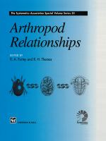 Arthropod relationships /