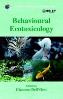 Behavioural ecotoxicology /