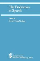 The Production of speech /