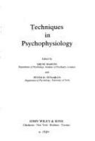 Techniques in psychophysiology /