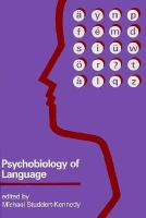 Psychobiology of language /