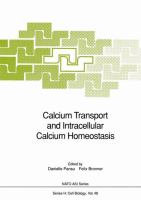 Calcium transport and intracellular calcium homeostasis /
