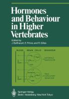 Hormones and behaviour in higher vertebrates /
