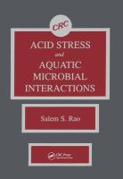 Acid stress and aquatic microbial interactions /