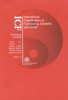 International classification of functioning, disability and health : ICF.
