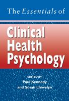The essentials of clinical health psychology /