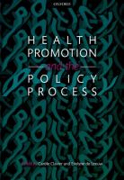 Health promotion and the policy process /