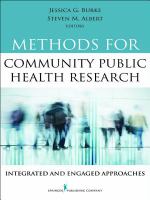 Methods for community public health research : integrated and engaged approaches /