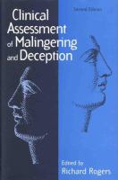 Clinical assessment of malingering and deception /