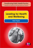 Leading for health and wellbeing /