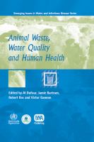 Animal waste, water quality and human health /