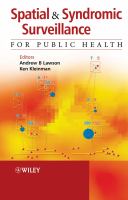 Spatial and syndromic surveillance for public health /