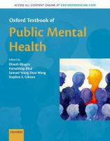 Oxford textbook of public mental health /