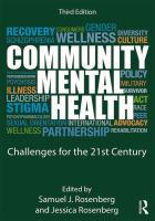 Community mental health : challenges for the 21st century /