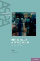 Mental health in public health : the next 100 years /