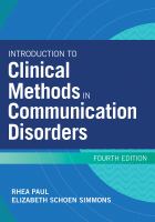 Introduction to clinical methods in communication disorders /