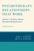 Psychotherapy relationships that work.