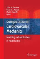Computational cardiovascular mechanics modeling and applications in heart failure /