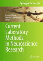 Current laboratory methods in neuroscience research /