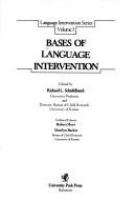 Bases of language intervention /