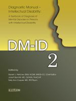 DM-ID-2 : Diagnostic manual, intellectual disability : a textbook of diagnosis of mental disorders in persons with intellectual disability /