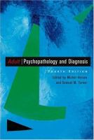 Adult psychopathology and diagnosis /