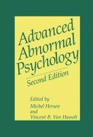 Advanced abnormal psychology /