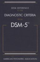 Desk reference to the diagnostic criteria from DSM-5 /