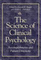 The science of clinical psychology : accomplishments and future directions /