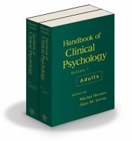 Handbook of clinical psychology /