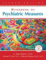 Handbook of psychiatric measures /