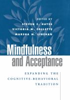 Mindfulness and acceptance : expanding the cognitive-behavioral tradition /
