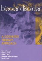 Bipolar disorder : a cognitive therapy approach /