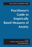 Practitioner's guide to empirically based measures of anxiety /