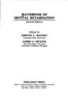 Handbook of mental retardation /