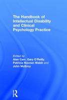 The handbook of intellectual disability and clinical psychology practice /