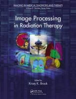 Image processing in radiation therapy /