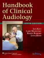 Handbook of clinical audiology /
